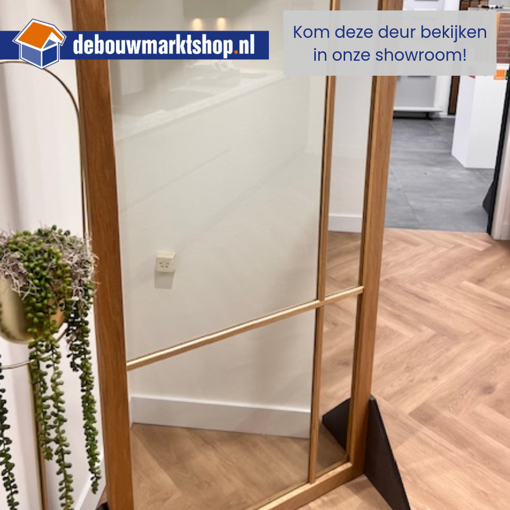 Binnendeur Skantrae SSL 14810 Blank Glas Natural Oak